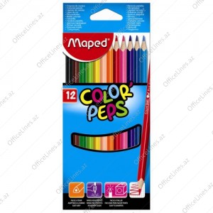 Rəngli sadə qələmlər Maped Color Peps